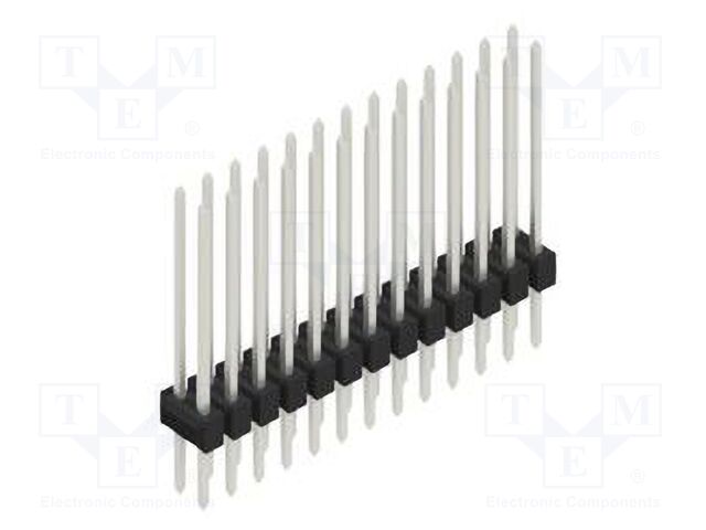 Connector: pin strips; pin header; male; PIN: 26; 2.54mm; THT; 2x13