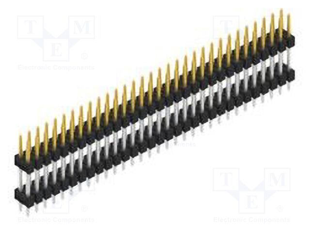 Connector: pin strips; pin header; male; PIN: 62; 2.54mm; THT; 2x31