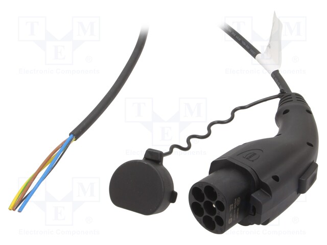 Cable; wires,GB/T; 5m; one-phase; 3x2,5mm2+1x0,5mm2; 16A; 250V