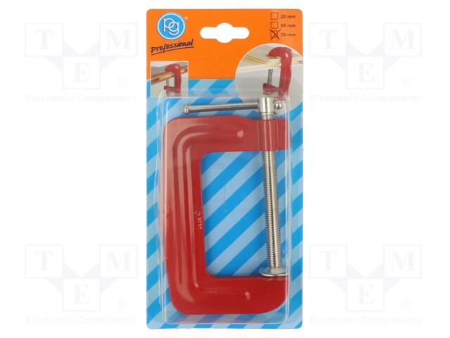 Universal clamp; C; max.75mm