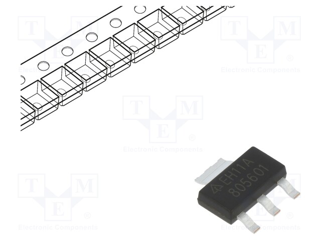 IC: voltage regulator; LDO,linear,adjustable; 1.25÷15V; 1A; SMD