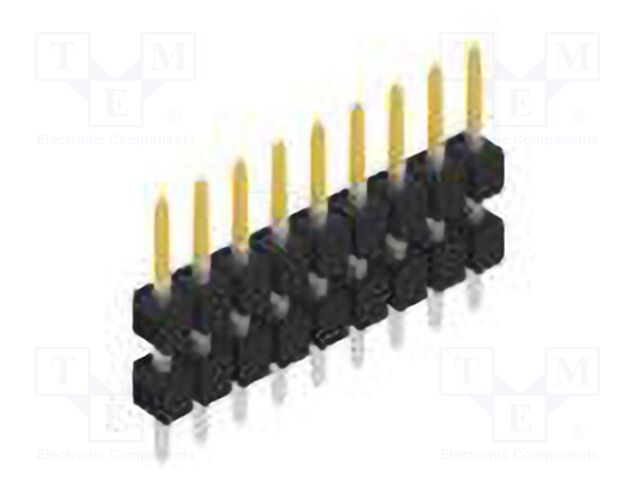 Connector: pin strips; pin header; male; PIN: 9; 2.54mm; THT; 1x9