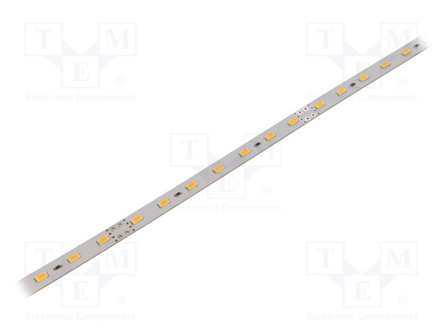 LED strip; 24V; white warm; W: 10mm; L: 500mm; CRImin: 80; 120°; D: 3mm