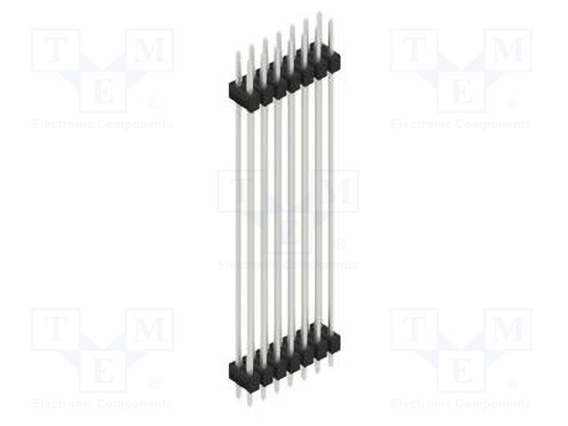 Connector: pin strips; pin header; male; PIN: 14; 2.54mm; THT; 2x7