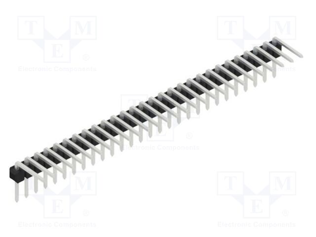 Connector: pin strips; pin header; male; PIN: 28; 2.54mm; THT; 1x28