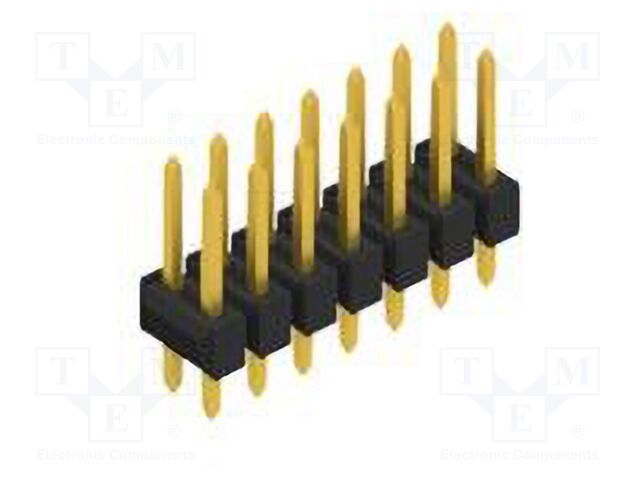Connector: pin strips; pin header; male; PIN: 14; 2.54mm; THT; 2x7
