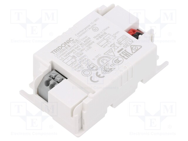 Power supply: switched-mode; LED; 10W; 30÷42VDC; 250mA; 198÷264VAC