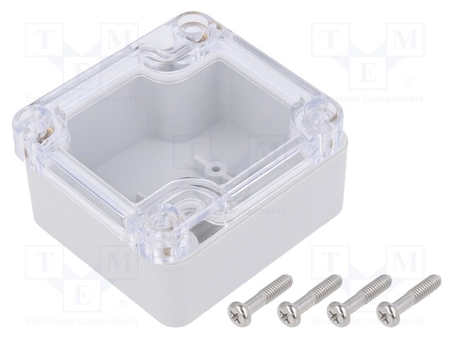 Enclosure: multipurpose; X: 58mm; Y: 64mm; Z: 35mm; polycarbonate