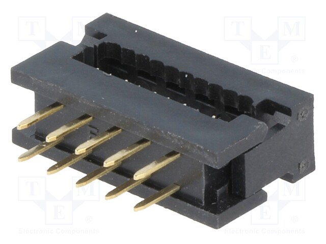 IDC transition; PIN: 10; IDC,THT; for ribbon cable; 1.27mm; 1A