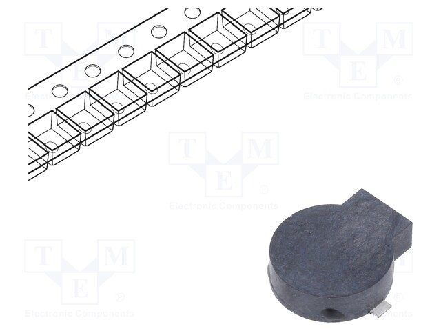 Sound transducer: electromagnetic alarm; SMD; 2730Hz; 100mA; 16Ω