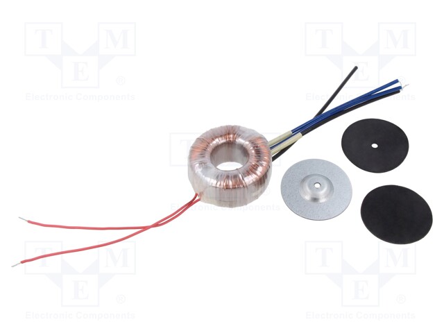 Transformer: toroidal; 30VA; 230VAC; 12V; 12V; 1.25A; 1.25A; IP00