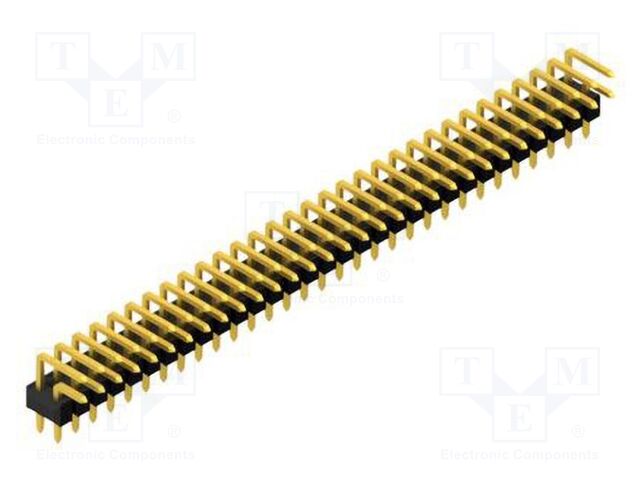 Connector: pin strips; pin header; male; PIN: 62; 2.54mm; THT; 2x31