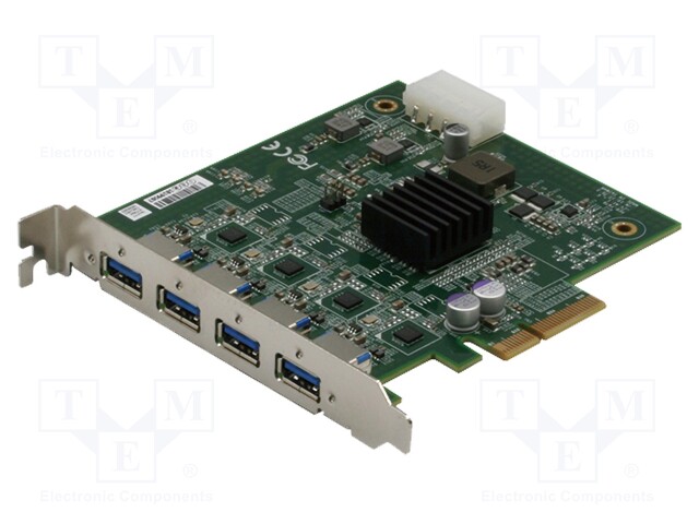PCI Express communication card; PCI-E x4 Gen.2; 0÷60°C