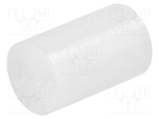 Spacer sleeve; LED; Øout: 5mm; ØLED: 5mm; L: 8mm; natural; UL94V-2