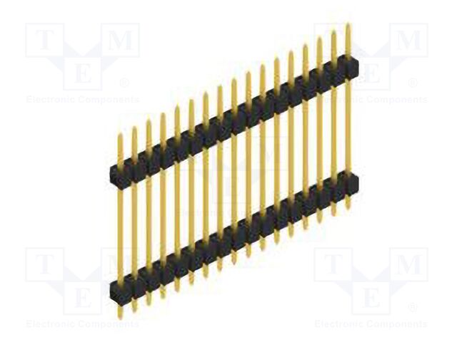 Connector: pin strips; pin header; male; PIN: 17; 2.54mm; THT; 1x17