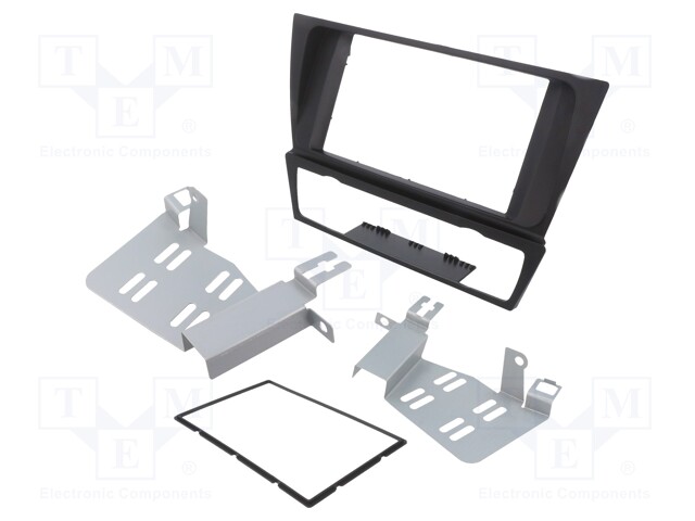 Radio mounting frame; BMW; 2 DIN; black; without OEM-navigation