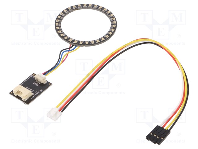 Module: LED ring; Colour: RGB; 2.5W; 5VDC; 120°; No.of diodes: 32