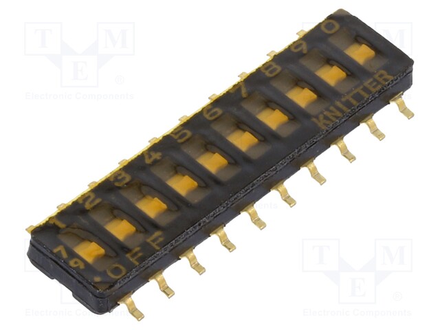 Switch: DIP-SWITCH; OFF-ON; 0.1A/50VDC; Pos: 2; -40÷105°C; 50mΩ