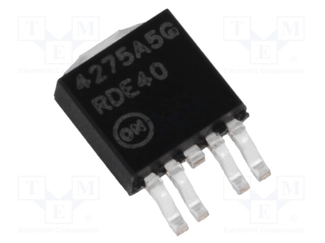 IC: voltage regulator; LDO,linear,fixed; 5V; 0.45A; DPAK5; SMD
