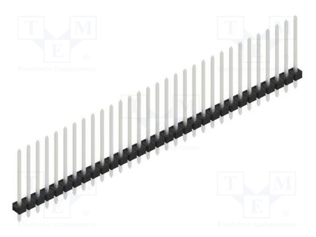 Connector: pin strips; pin header; male; PIN: 31; 2.54mm; THT; 1x31