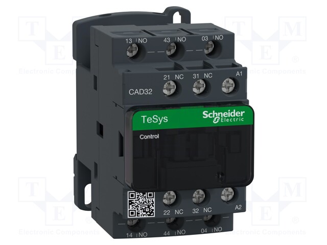 Contactor: 5-pole; NC x2 + NO x3; 240VAC; 10A; DIN,on panel; CAD