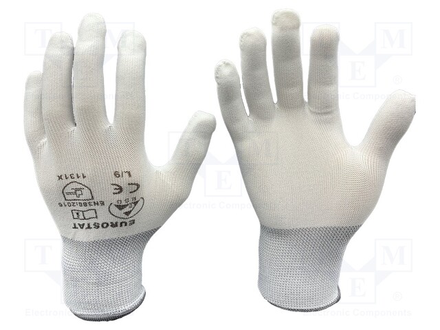 Protective gloves; ESD; M; Features: dissipative; IEC 61340-5-1