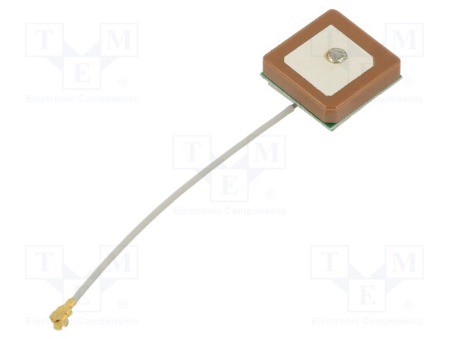 Antenna; GNSS,GPS; 1.5dBi; RHCP; 18x18x4mm; IPEX; -40÷85°C