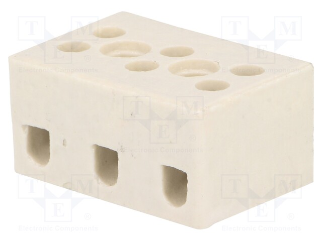 Terminal block; screw terminal; ways: 3; 2.5mm2; terminals: 6; 500V