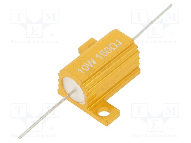 Resistor: wire-wound; with heatsink; 150Ω; 10W; ±5%; 50ppm/°C