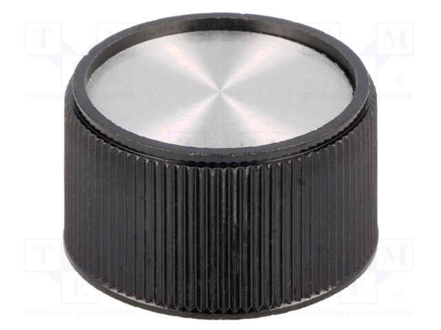 Knob; without pointer; thermoplastic; Shaft d: 6mm; Ø28x16mm