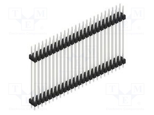 Connector: pin strips; pin header; male; PIN: 50; 2.54mm; THT; 2x25