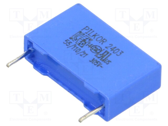 Capacitor: polypropylene; X2; 100nF; THT; ±10%; 15mm; -55÷105°C