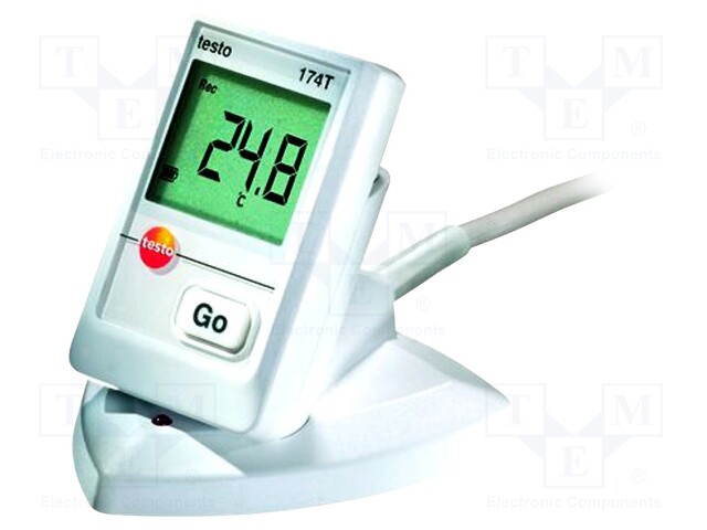 Logger: temperature; -30÷70°C; IP65; Unit: °C,°F; Temp.sensor: NTC