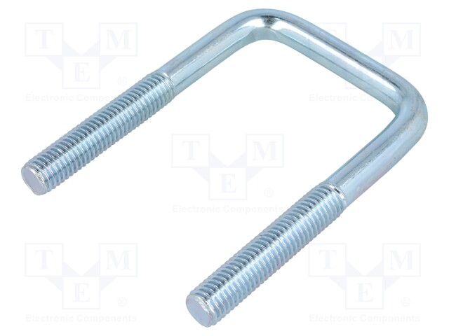 U-bolt; C; steel; zinc; Thread len: 45mm; Int.width: 49mm; H: 92mm