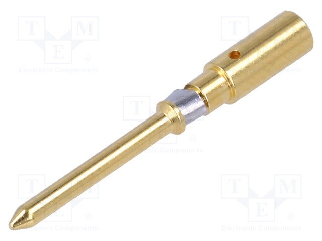 Contact; male; 2.5mm2; 14AWG; gold-plated; crimped; bulk; for cable