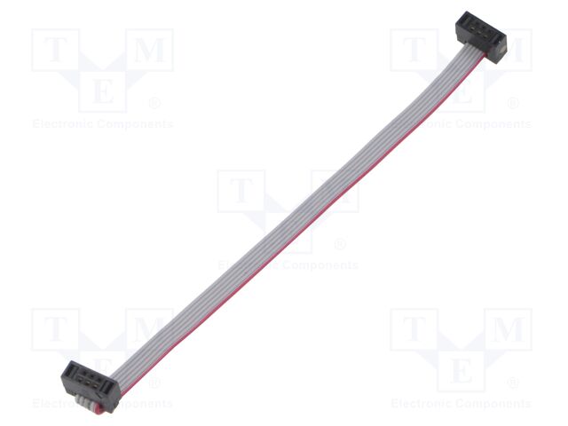 Ribbon cable with IDC connectors; Tape ph: 0.64mm; 101.6mm