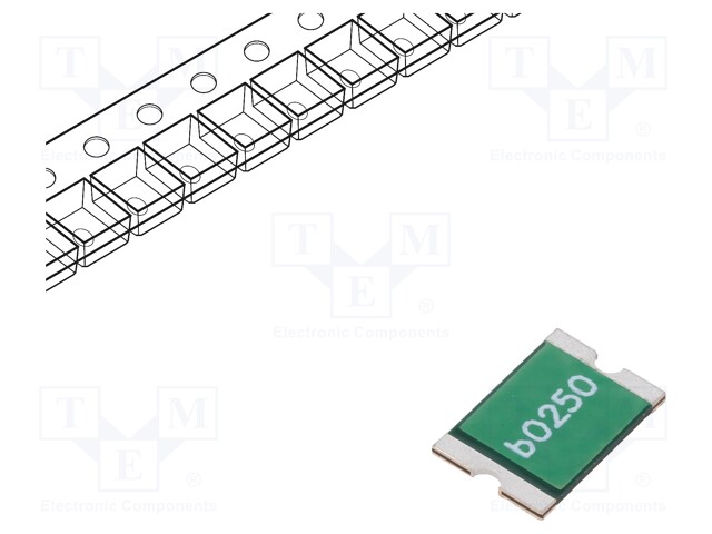 Fuse: PTC polymer; 2.5A; Imax: 100A; Case: 2920; 0ZCF