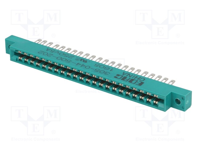 Card edge; PIN: 44; soldered; for panel mounting,for cable