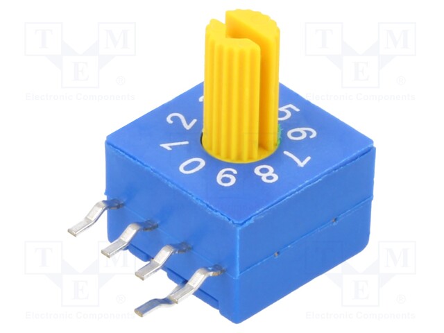 Encoding switch; Pos: 10; THT; Rcont max: 100mΩ; Rinsul min: 1000MΩ