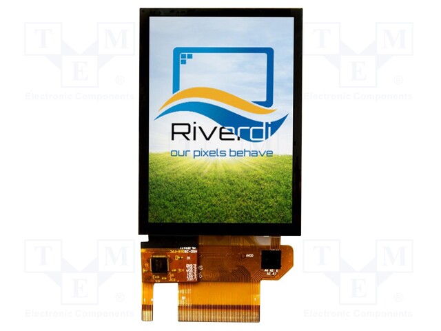 Display: TFT; 2.8"; 240x320; Illumin: LED; Dim: 50.2x69.3x4.6mm