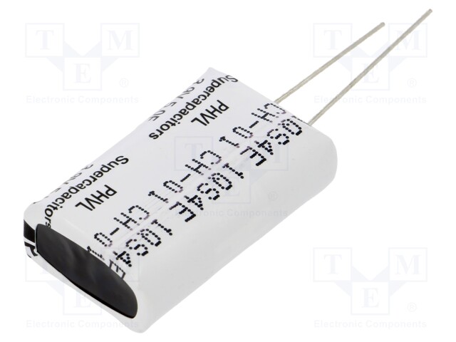 Supercapacitor; THT; 5F; 3.9VDC; -10÷30%; Body dim: 11x21.3x32.5mm