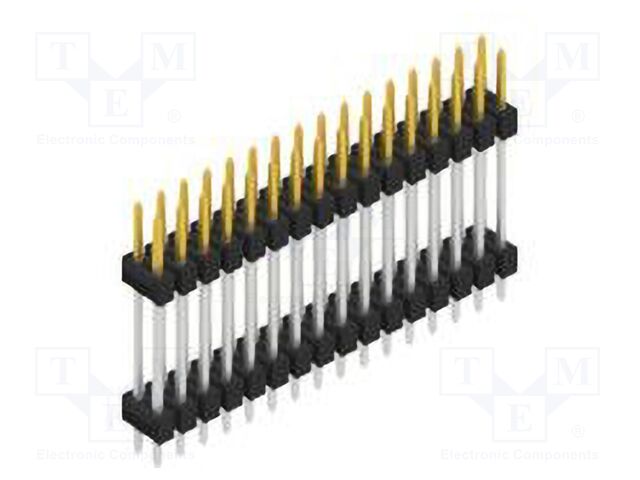Connector: pin strips; pin header; male; PIN: 32; 2.54mm; THT; 2x16