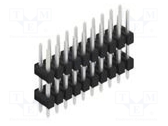 Connector: pin strips; pin header; male; PIN: 20; 2.54mm; THT; 2x10