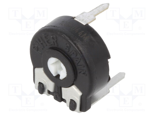 Potentiometer: mounting; single turn,horizontal; 100kΩ; 150mW