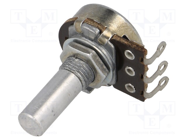Potentiometer: shaft; single turn; 1MΩ; 100mW; ±30%; 6mm; carbon