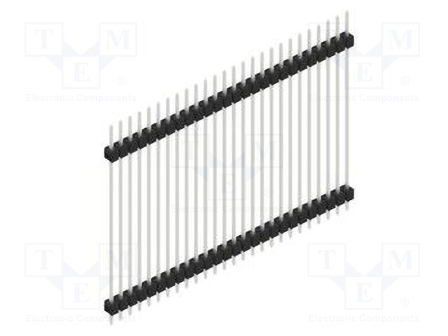 Connector: pin strips; pin header; male; PIN: 26; 2.54mm; THT; 1x26