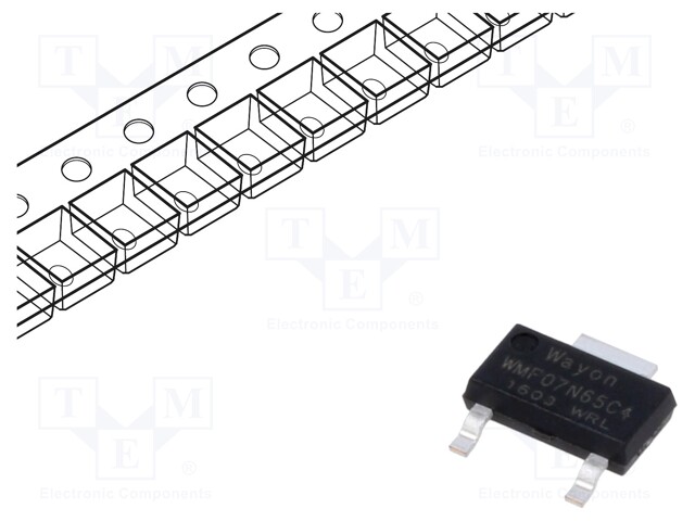 Transistor: N-MOSFET; SJMOS™ C4; unipolar; 650V; SOT223