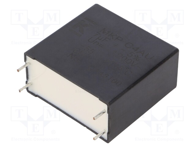 Capacitor: polypropylene; DC-Link; 7uF; ESR: 7.7mΩ; THT; ±5%; 13.1A