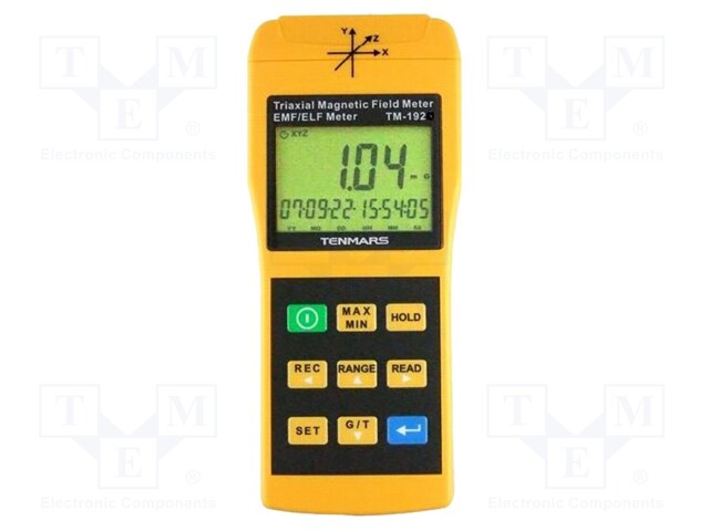 Meter: electric field strength; LCD 4 digits (9999); 30Hz÷2kHz