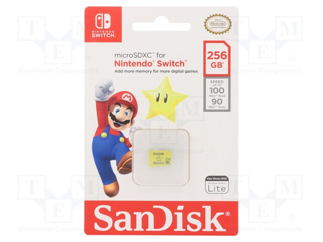 Memory card; Nintendo Switch; SD XC Micro; 256GB; Read: 100MB/s